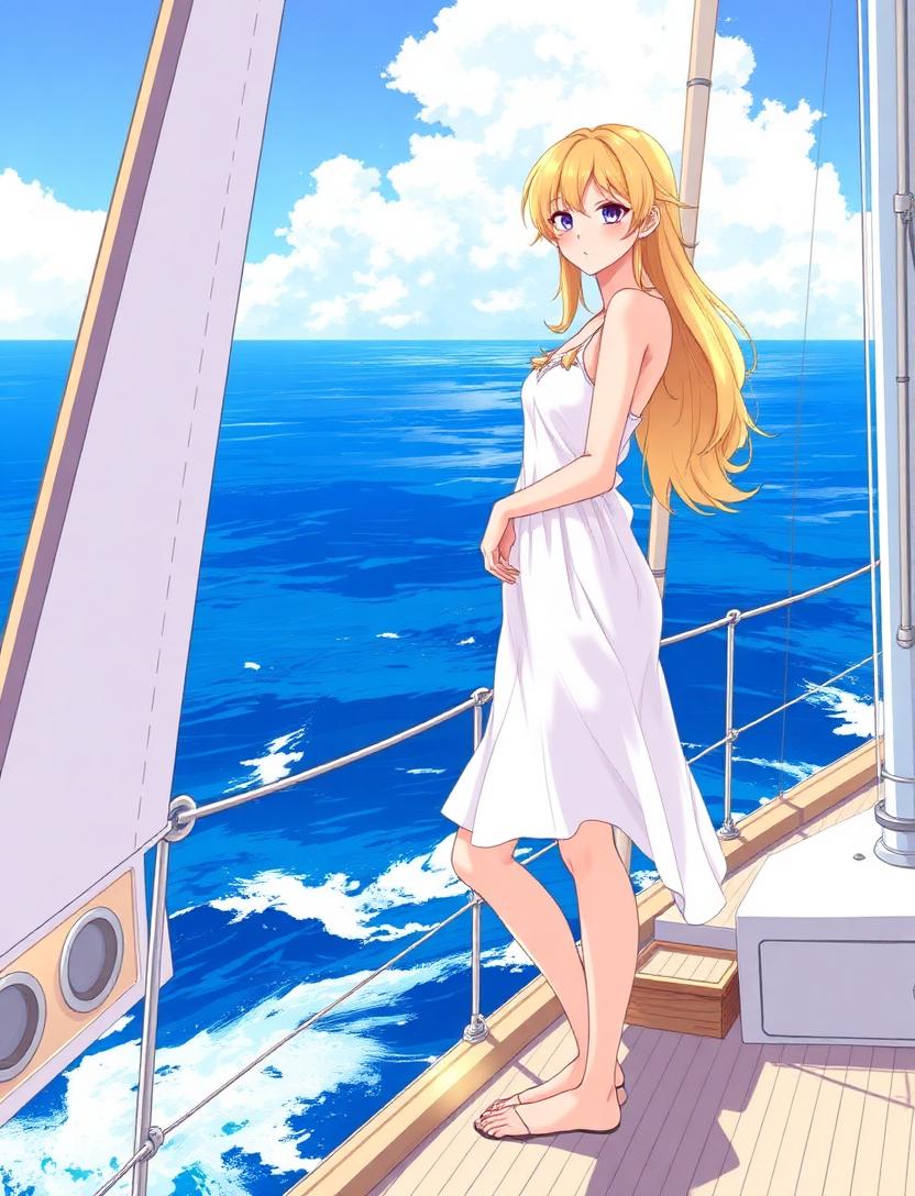 Aniflow AI companion photo at sea